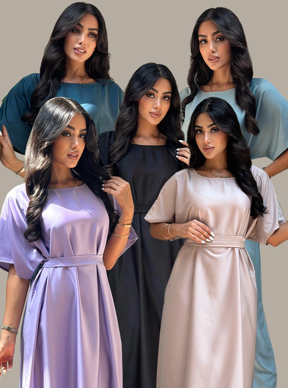 Set of 5 Under Abayas dresses-C