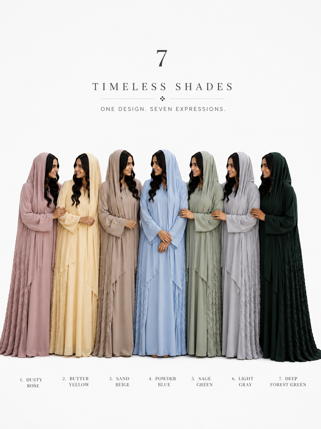 Pleated Nada Abaya_A