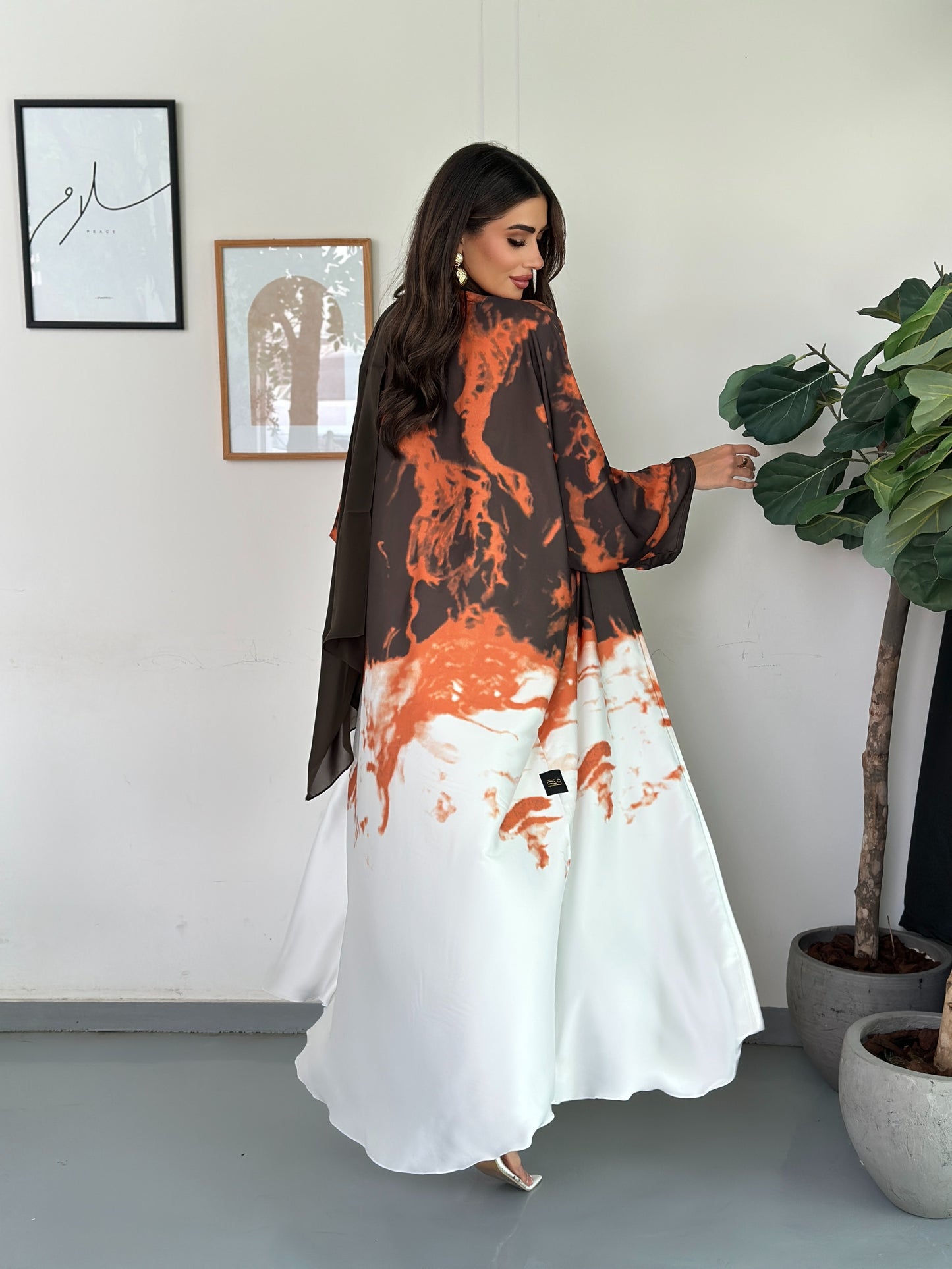 FN032 (Ready to Ship) summery ombré Abaya
