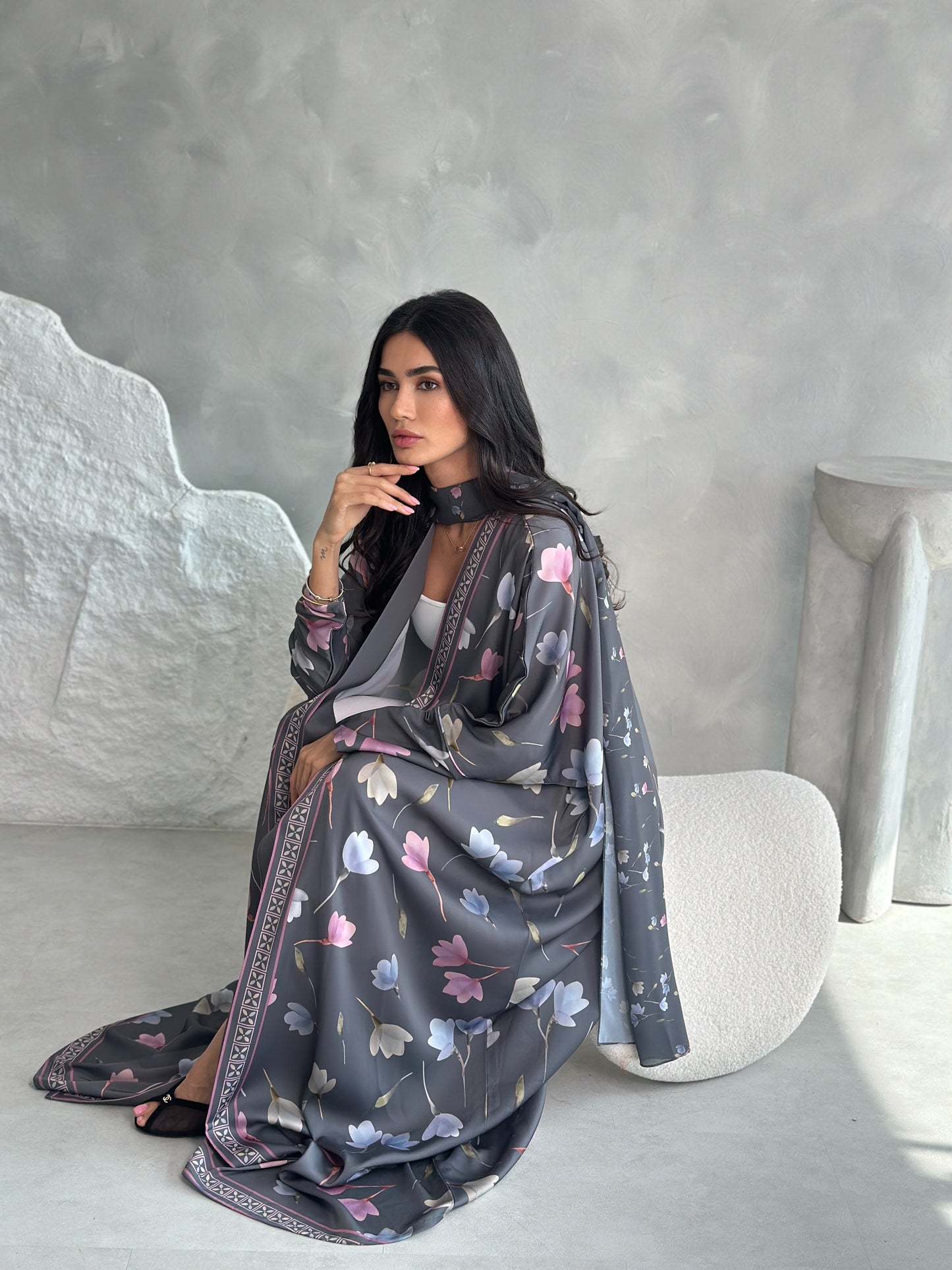 AT428 Print Abaya