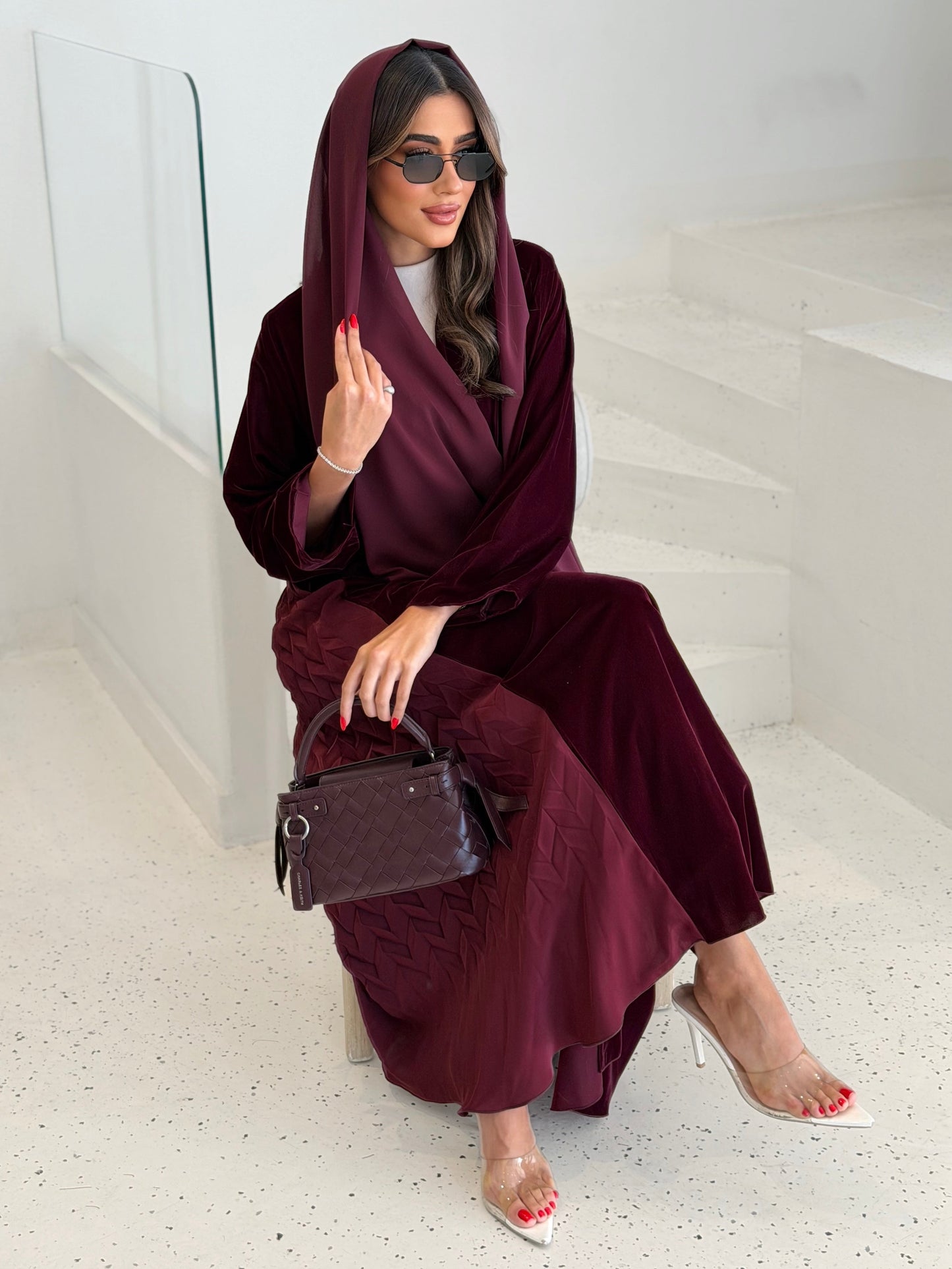 AT451 Maroon Pelate Velvet