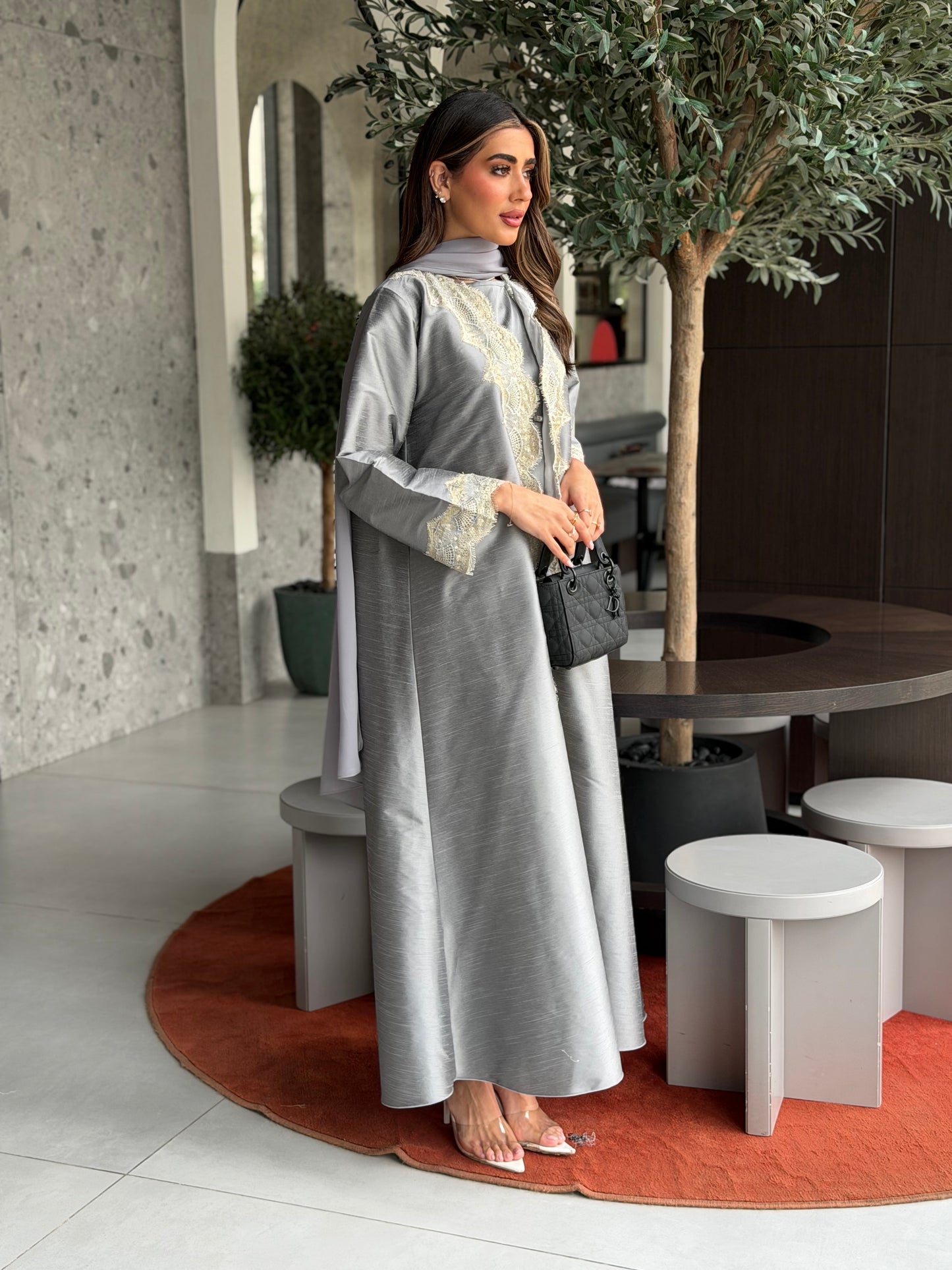 AT511 A- Cut Set Abaya with scarf