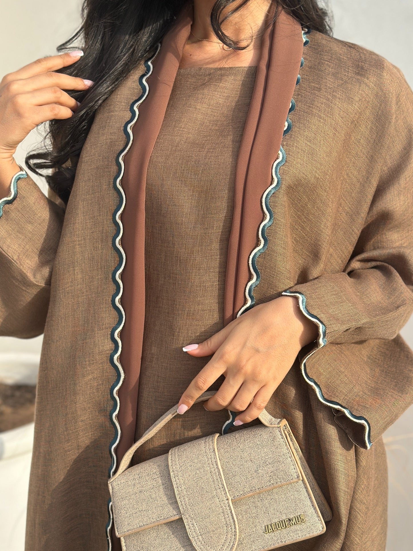 AT406 Latte Set Abaya