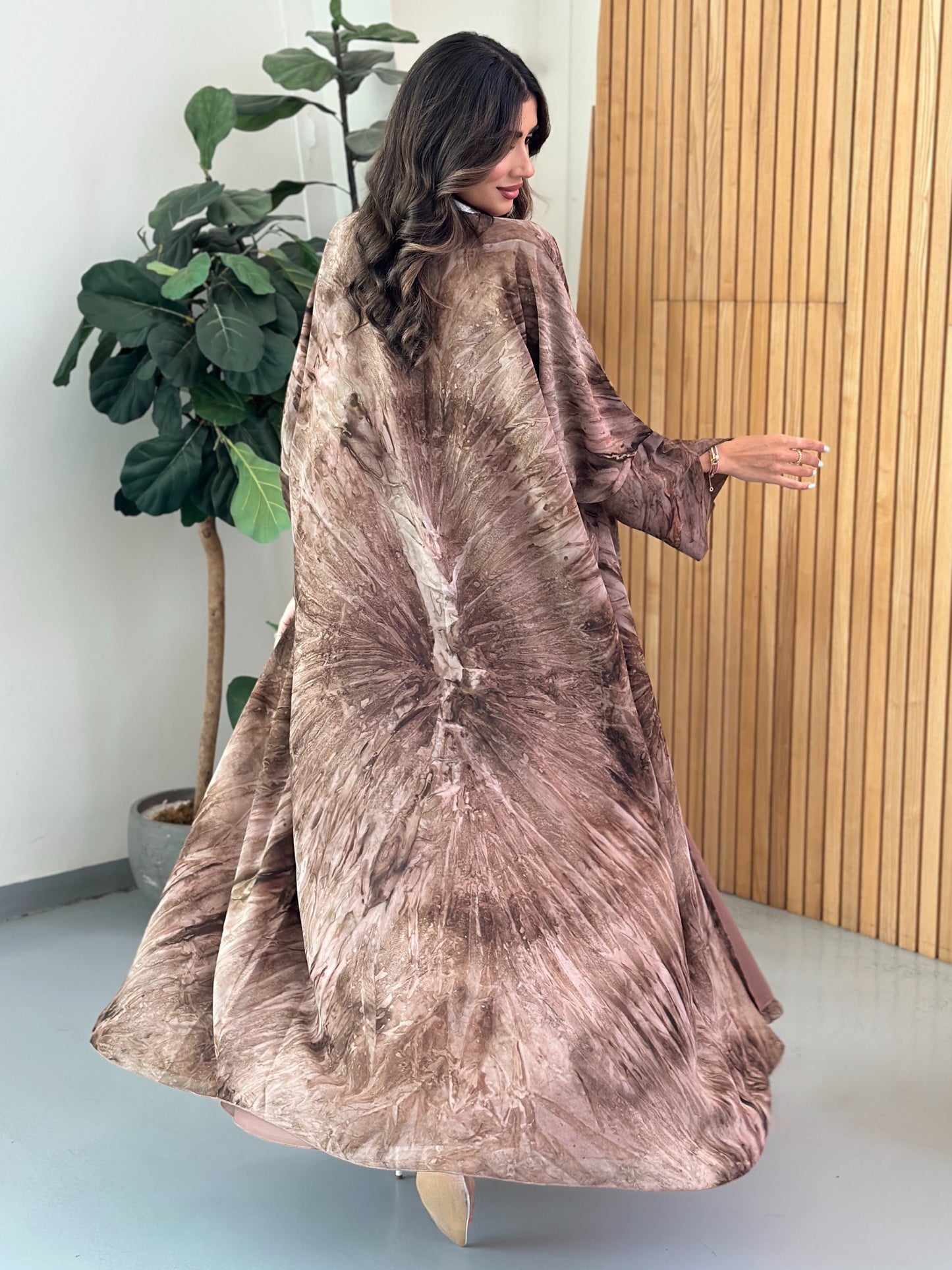 FN029 (Ready to Ship) summery Chiffon Abaya