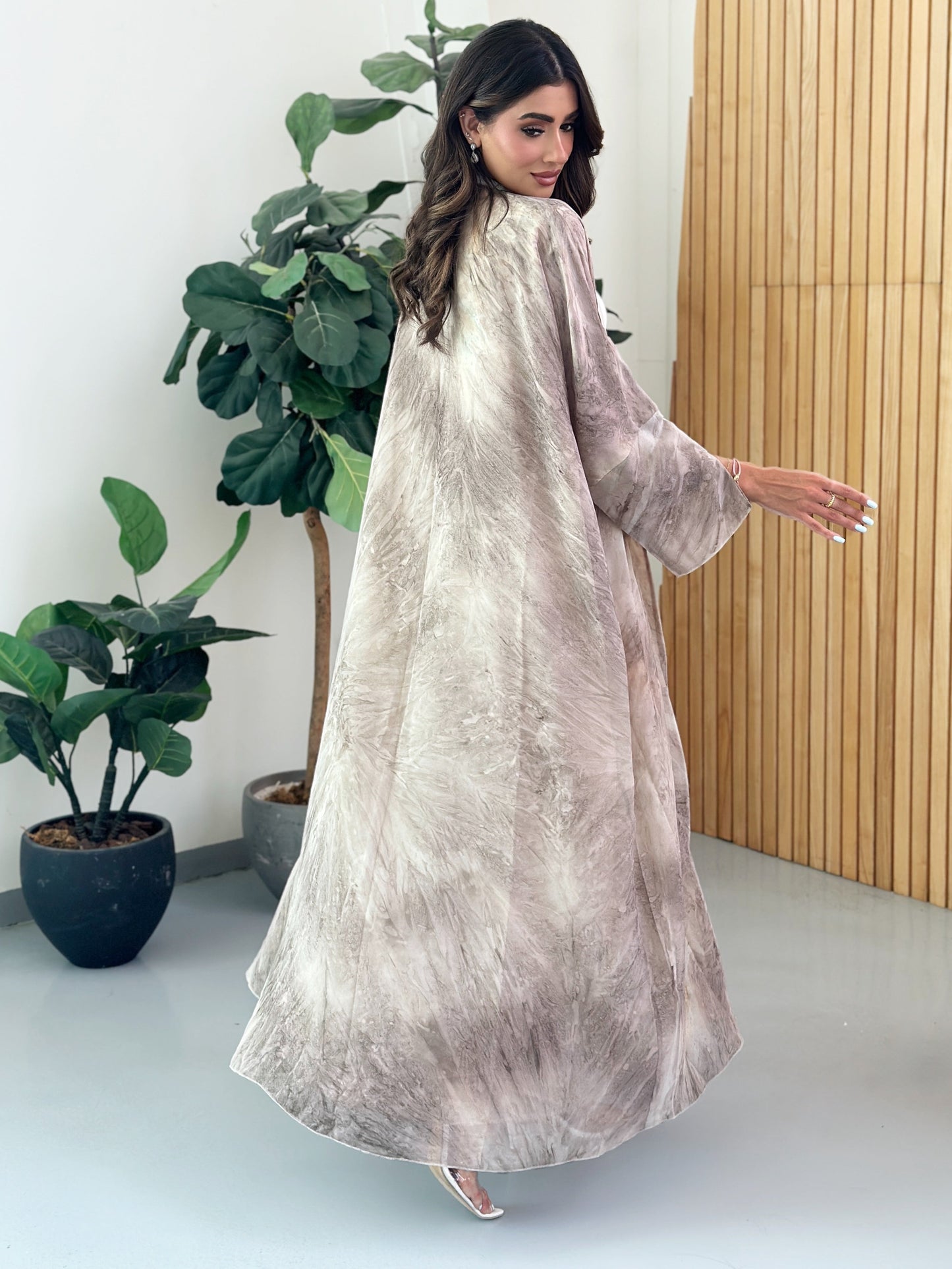 FN027 ( Ready to Ship) summery Chiffon Abaya