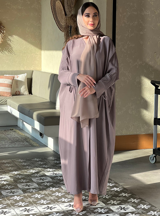 Greige abaya