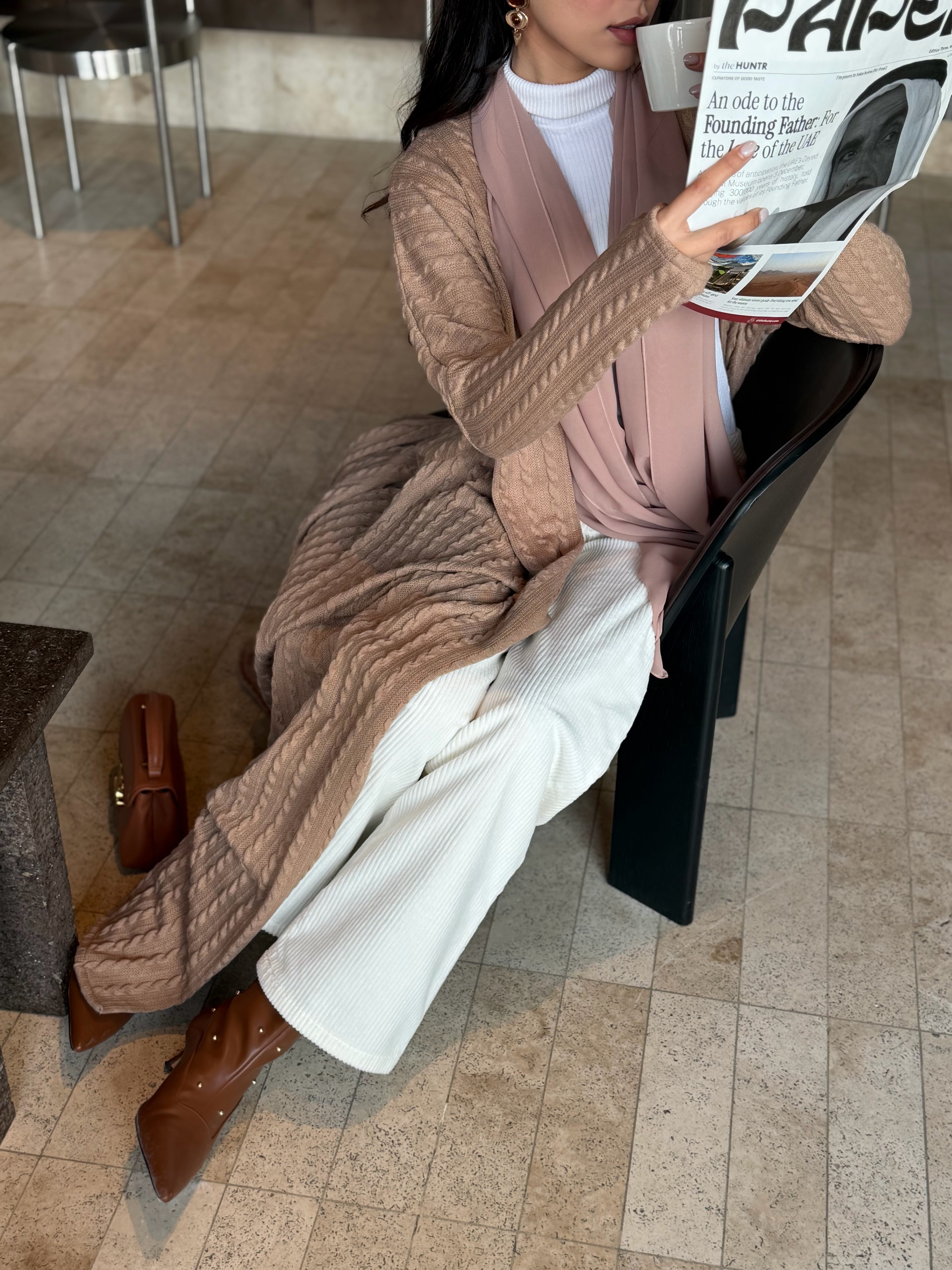 AT470 Winter Latte Abaya