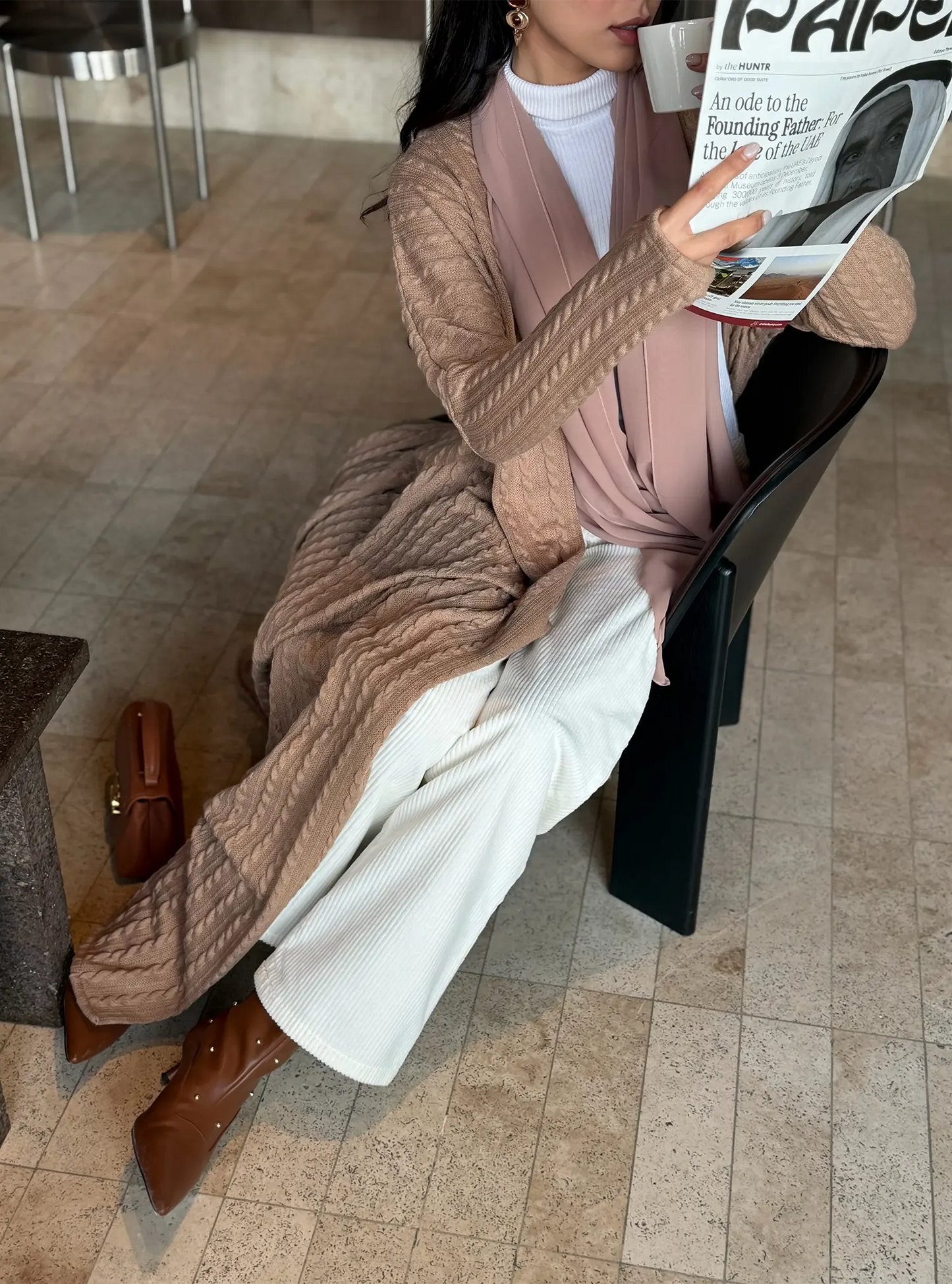 AT470 Winter Latte Abaya