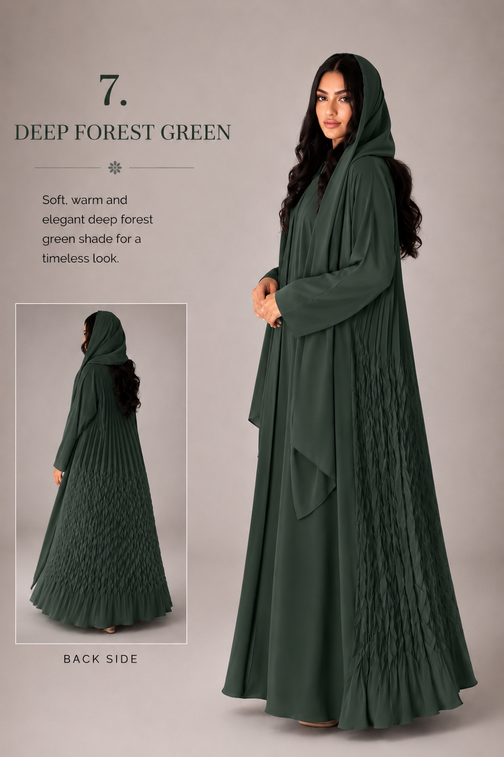 Pleated Nada Abaya_A