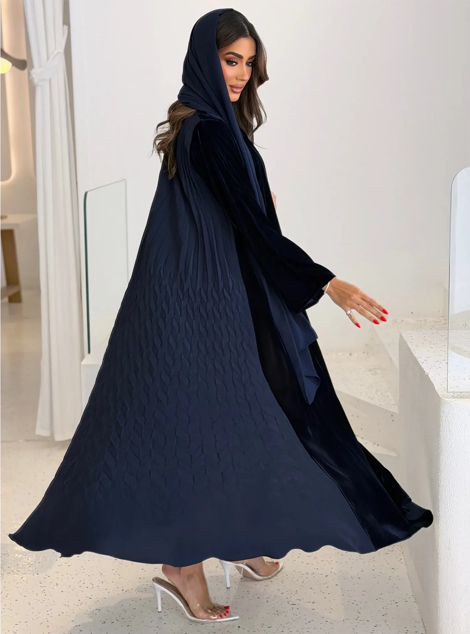 AT452 Navy Pelate Velvet