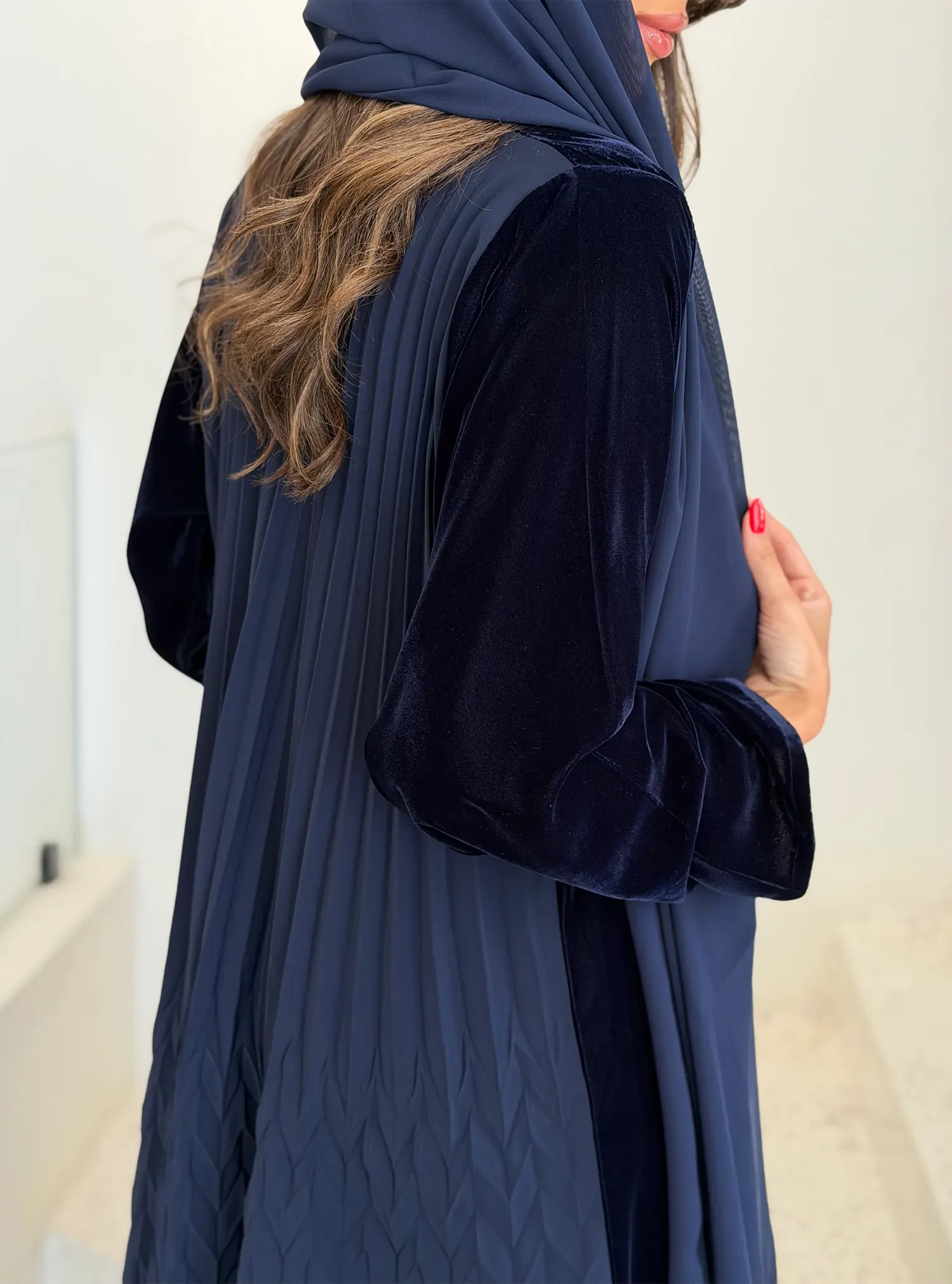 AT452 Navy Pelate Velvet