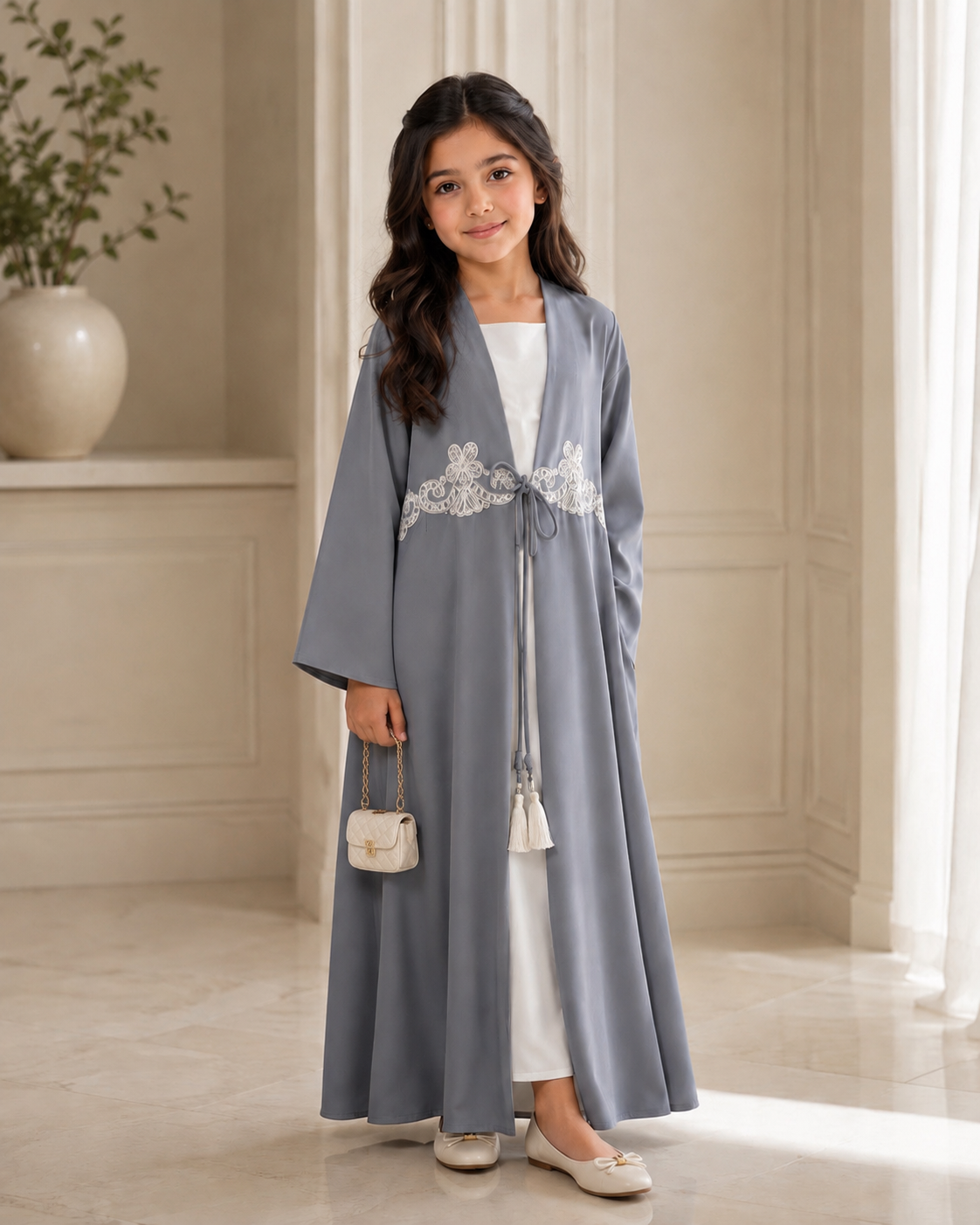 Kids 02 - A cut light crepe fabric .