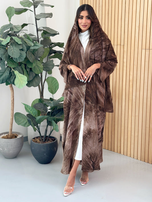 FN029 (Ready to Ship) summery Chiffon Abaya