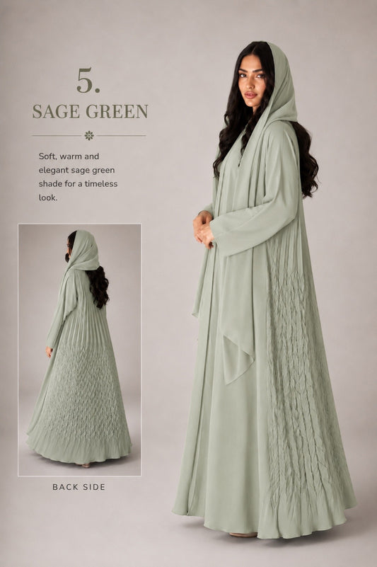 Pleated Nada Abaya_A
