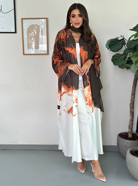 FN032 (Ready to Ship) summery ombré Abaya