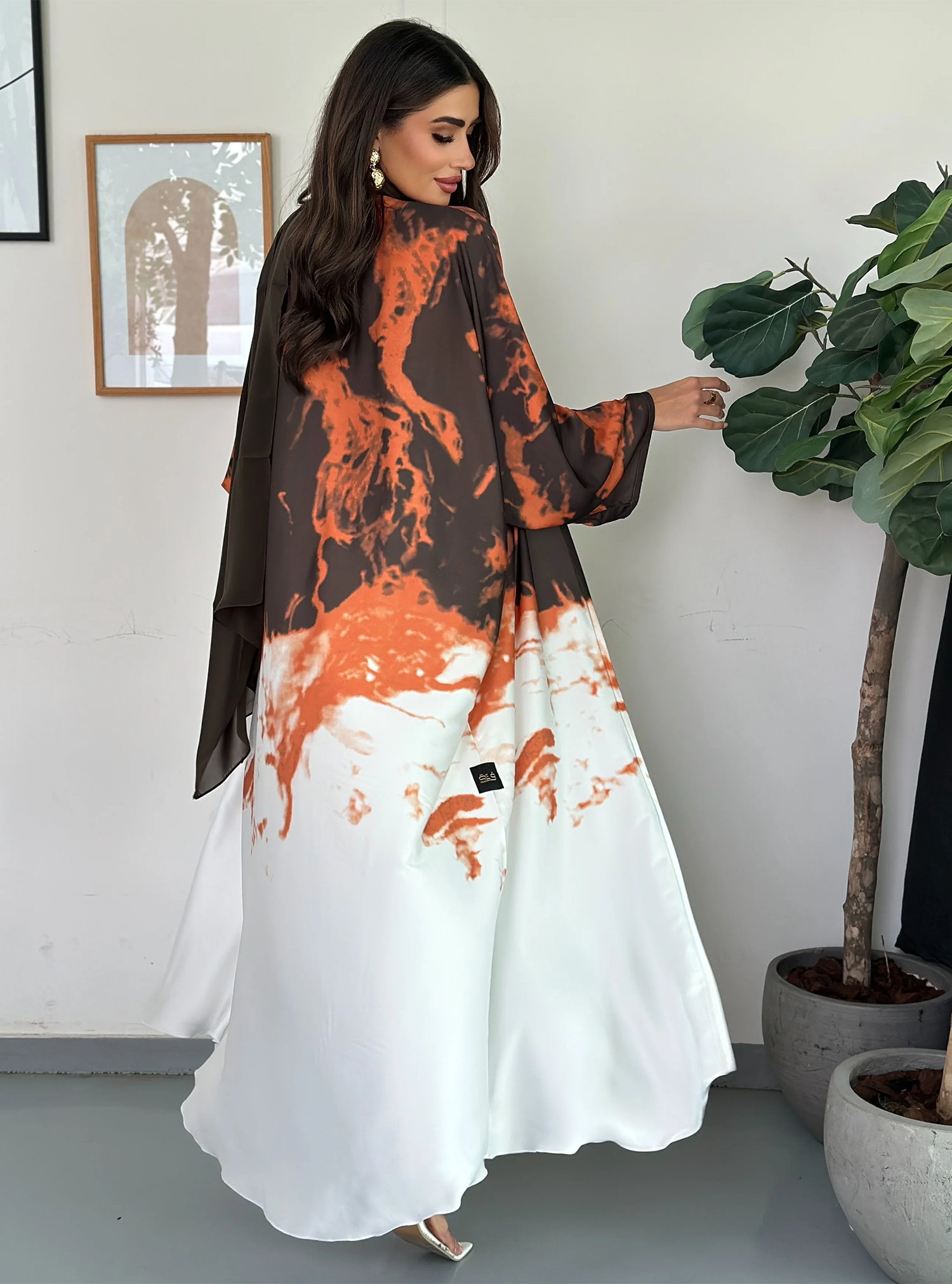 FN032 (Ready to Ship) summery ombré Abaya