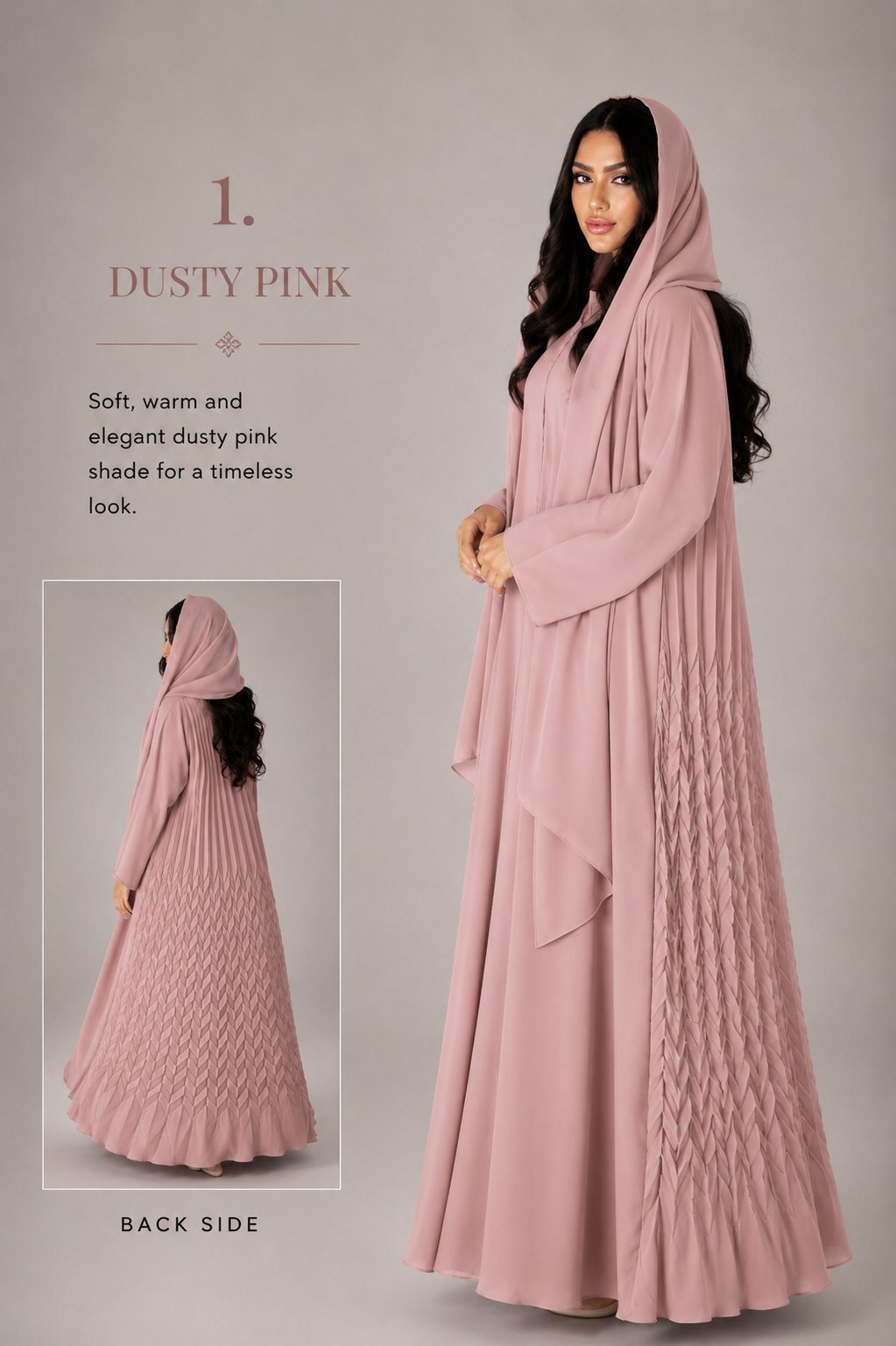 Pleated Nada Abaya_A