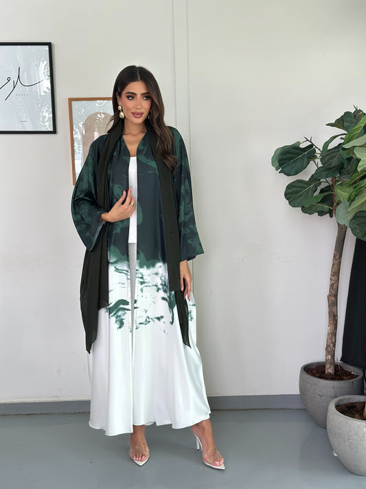 FN033 (Ready to Ship) summery ombré Abaya