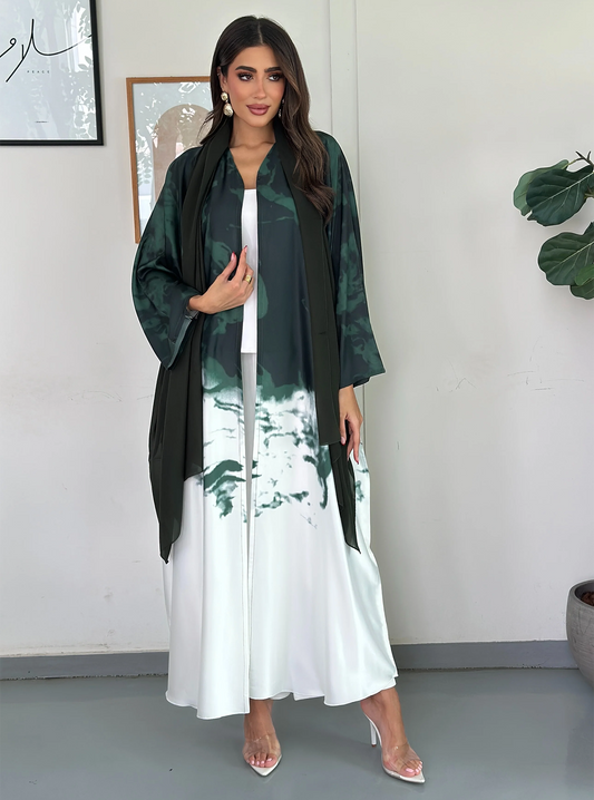 FN033 (Ready to Ship) summery ombré Abaya