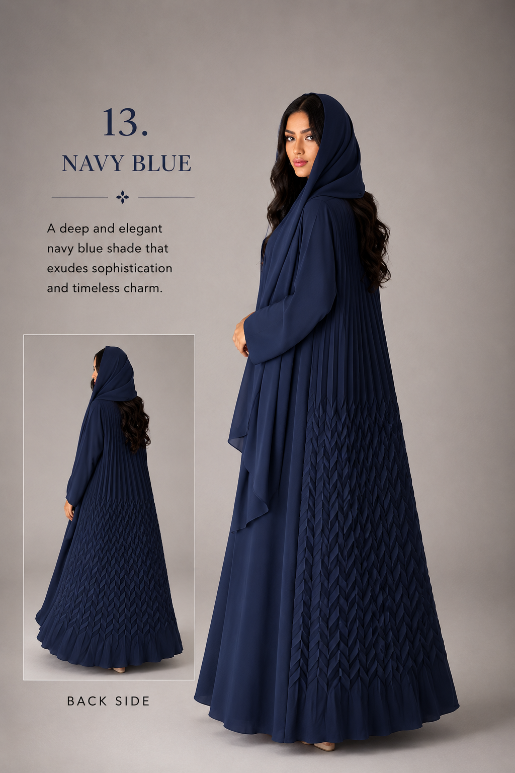 Pleated Nada Abaya_ B