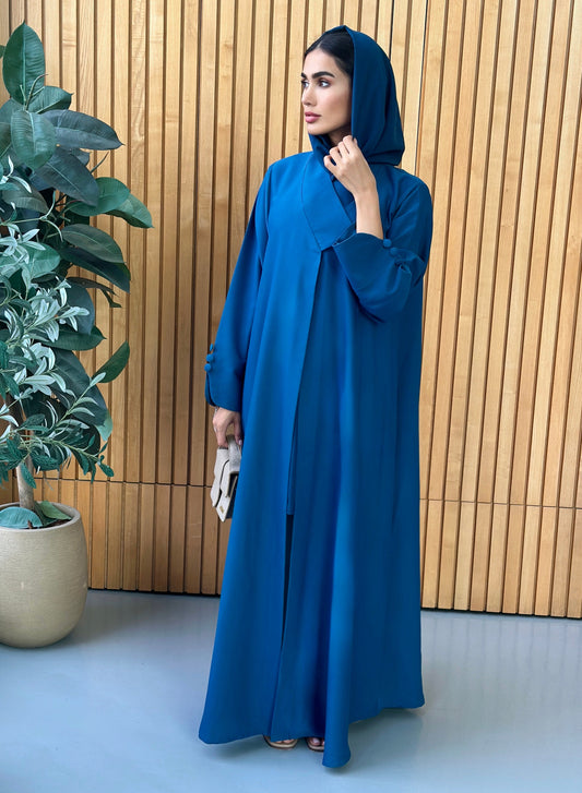 AT385 Teal Abaya