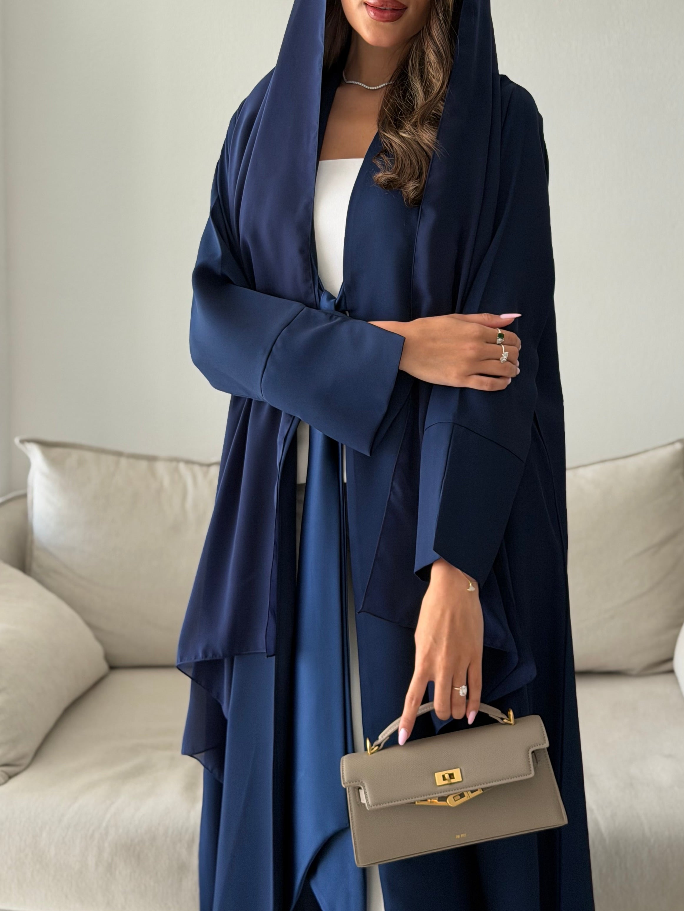 AT522  Navy Abaya