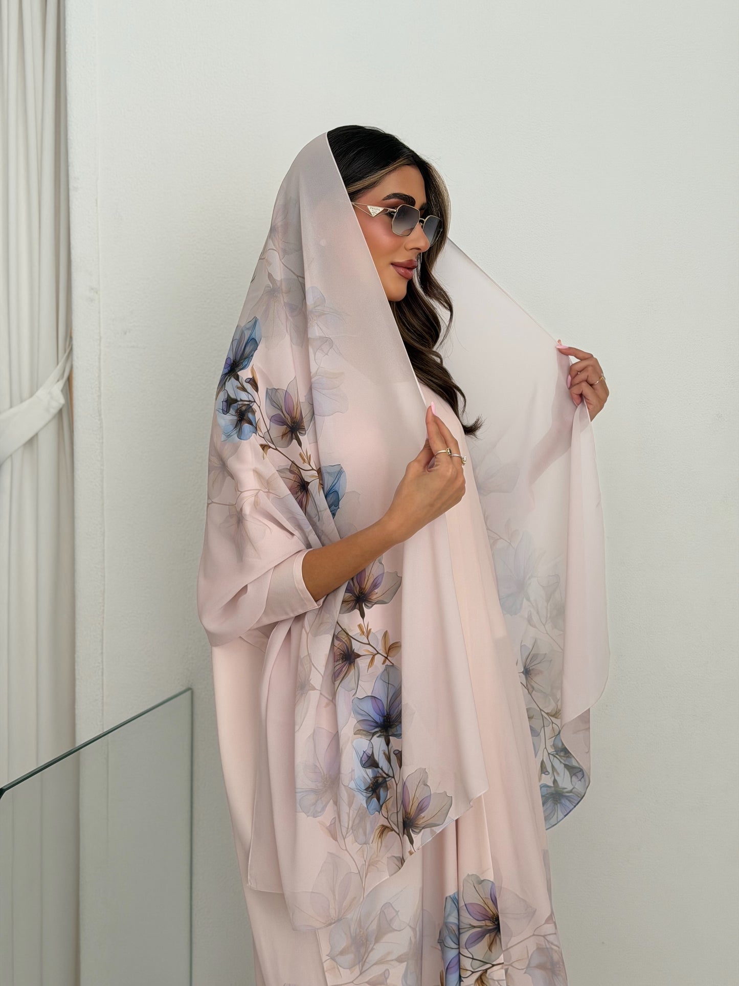 AT525 print Bisht Abaya
