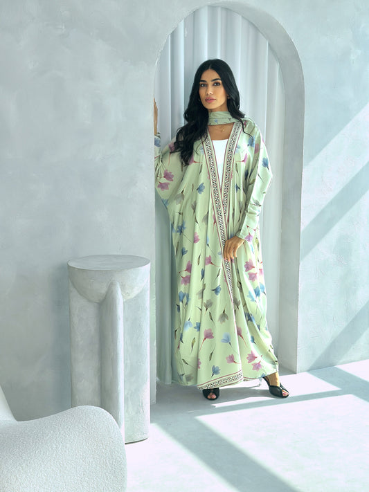 AT427 Print Abaya