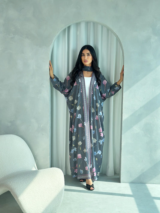 AT428 Print Abaya