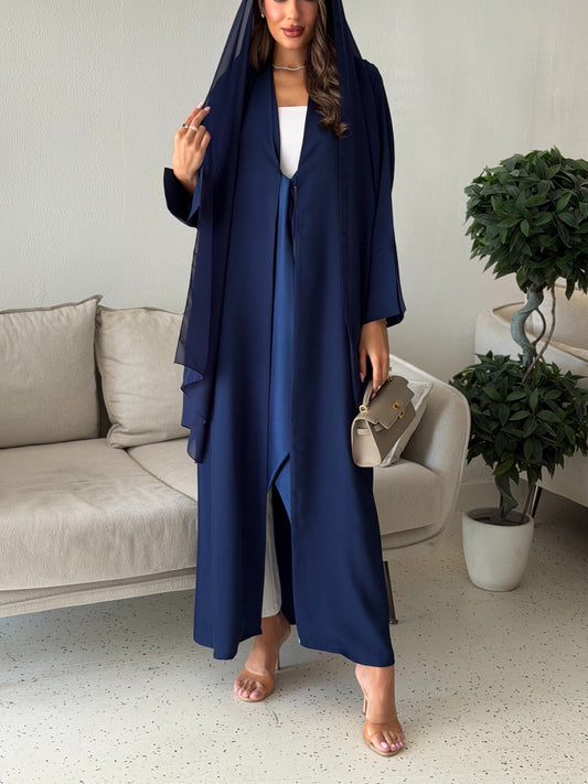 AT522  Navy Abaya