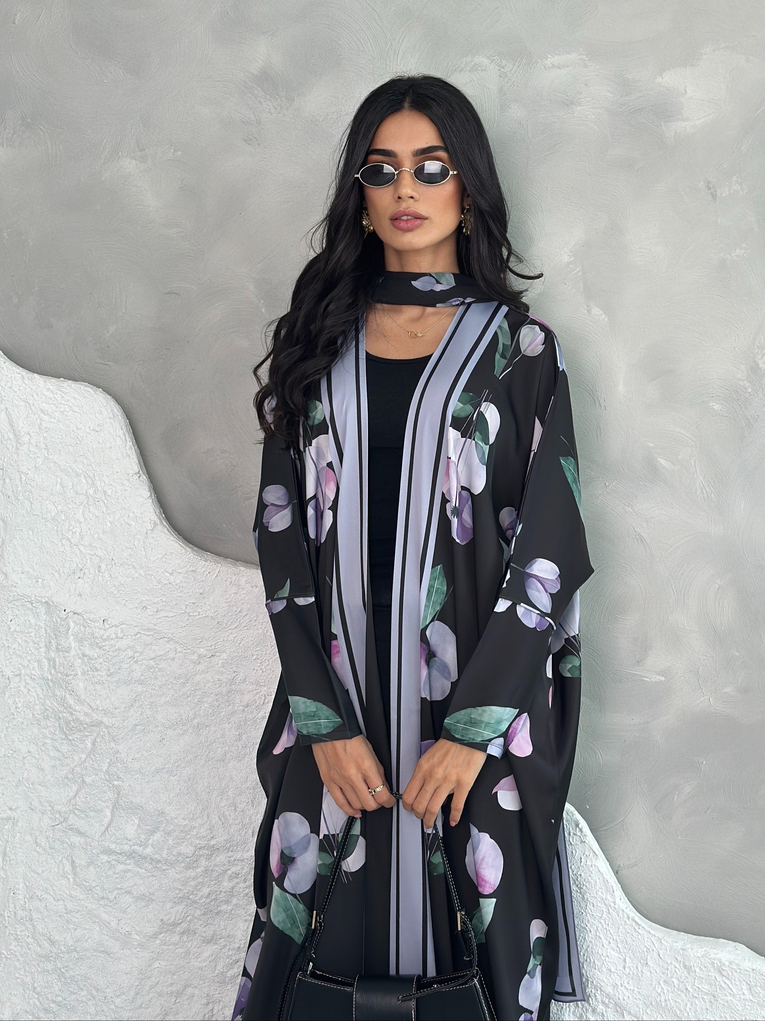 AT436 Print Abaya
