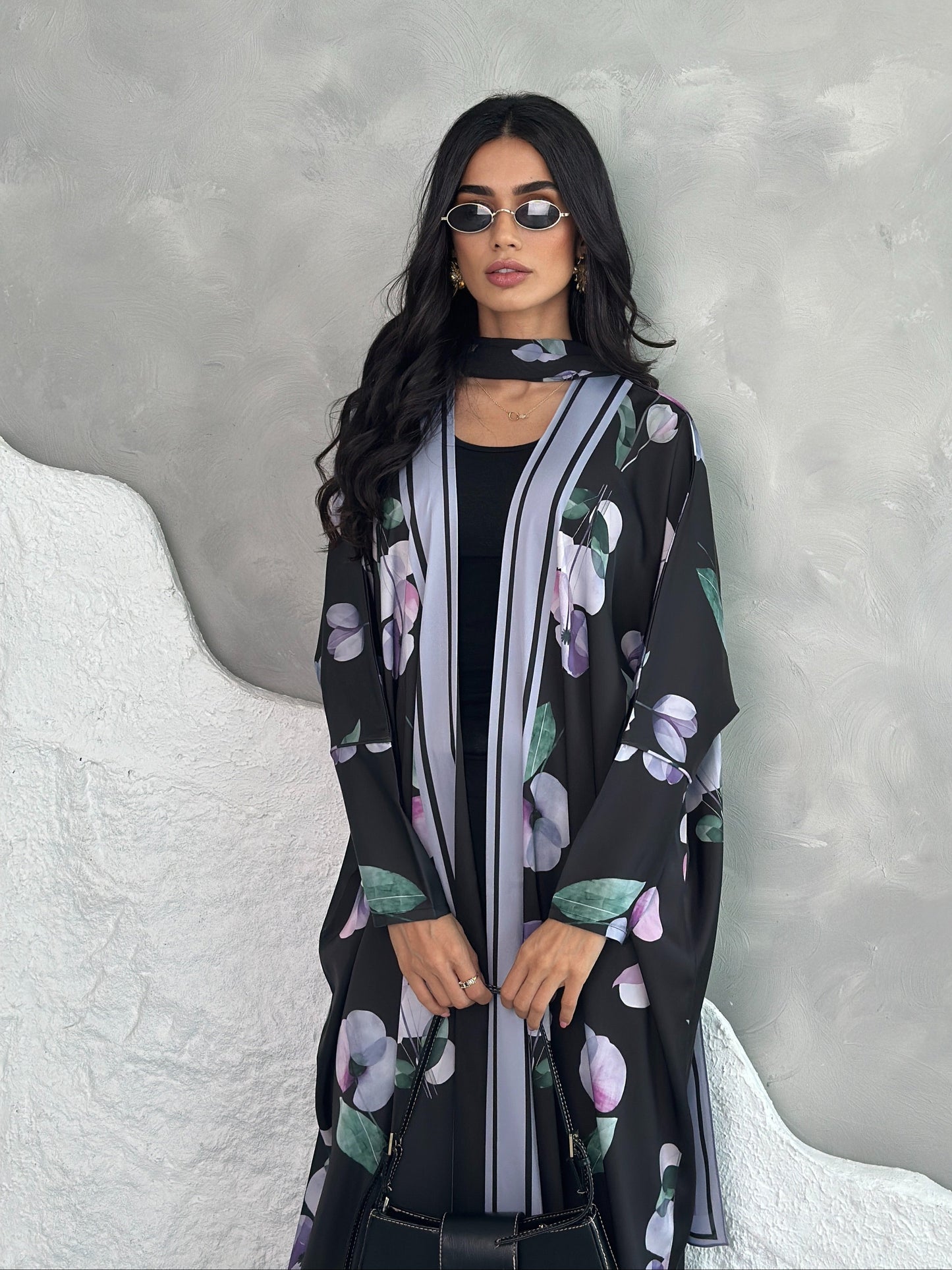 AT436 Print Abaya