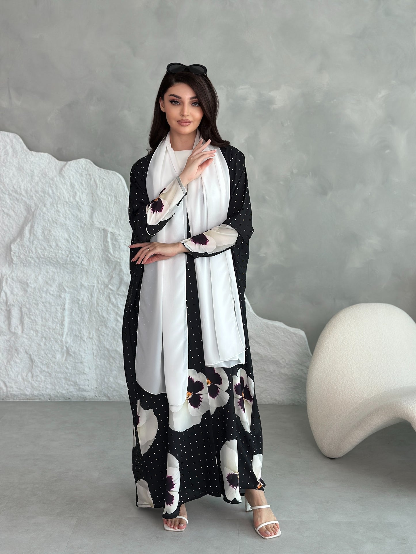 AT442 Print Abaya