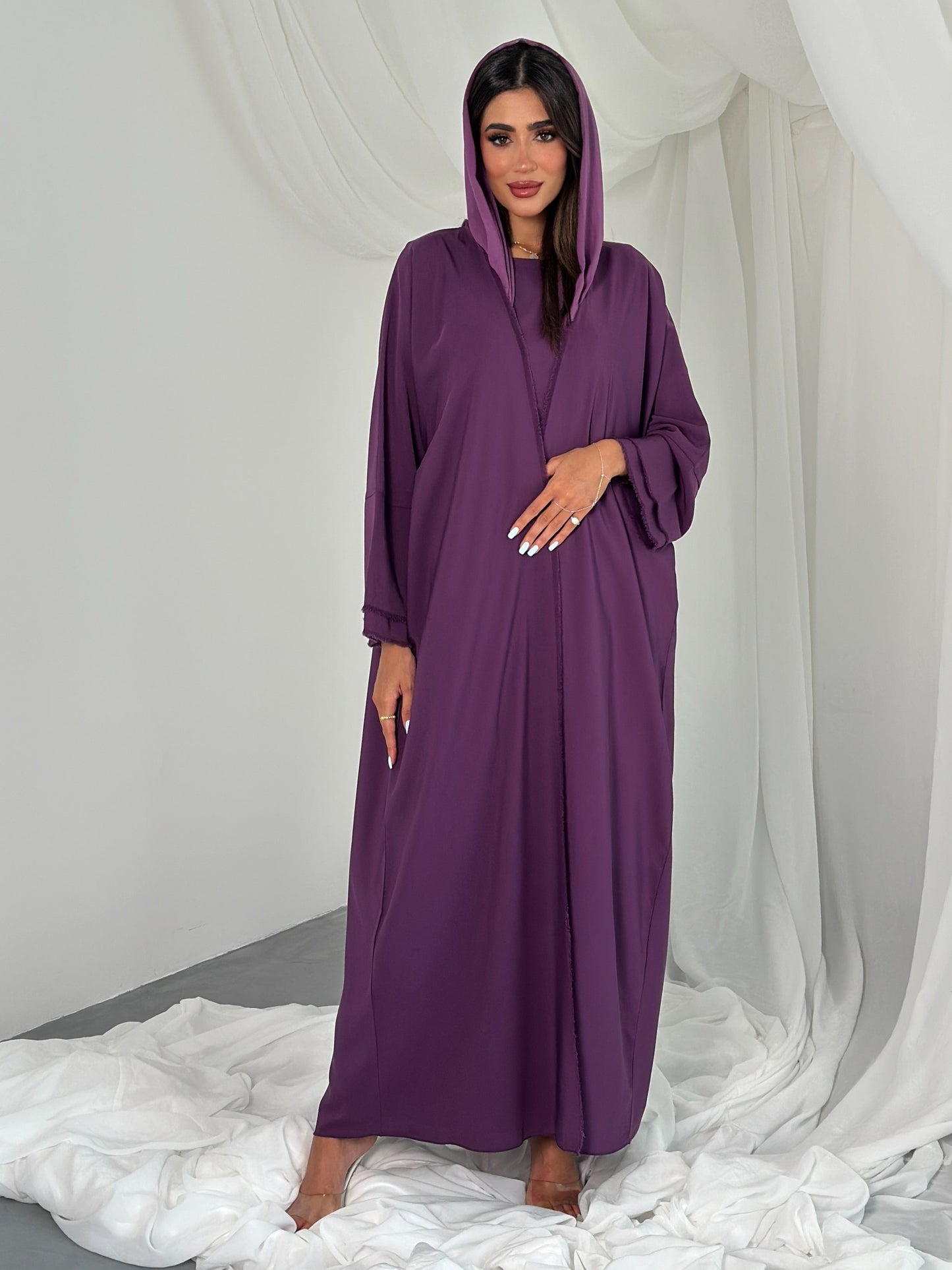 AT335 set of crepe purple