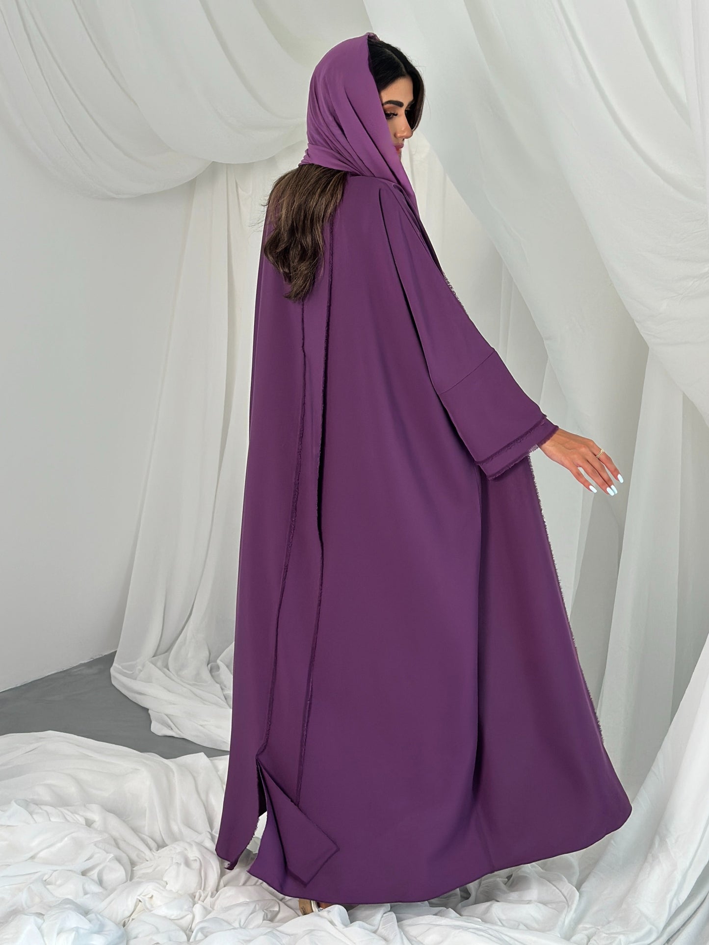 AT335 set of crepe purple