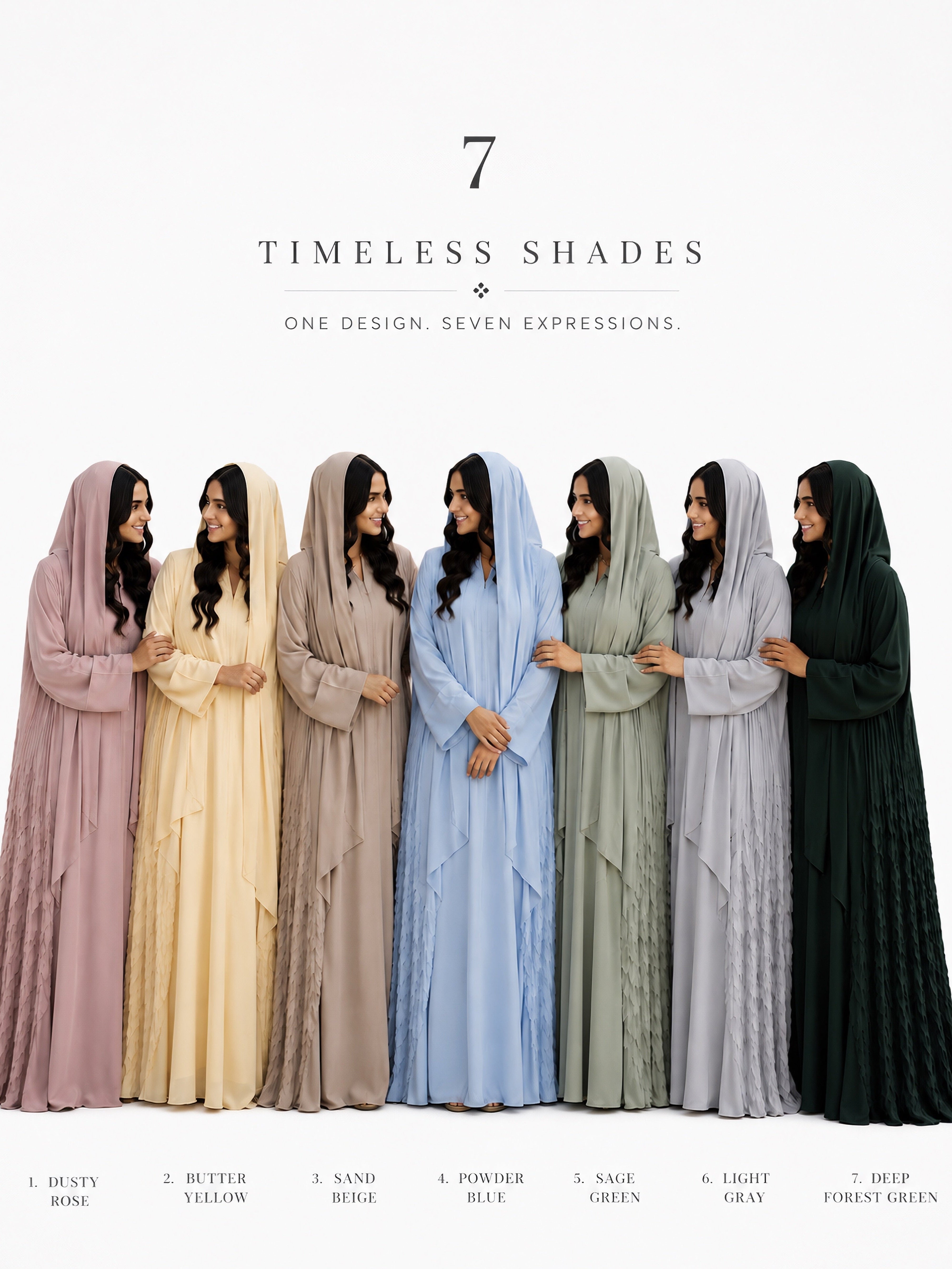 Pleated Nada Abaya_A