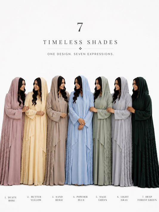 Pleated Nada Abaya_A