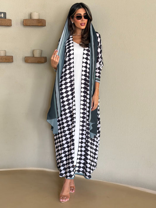 AT545 Half Bisht Geometric