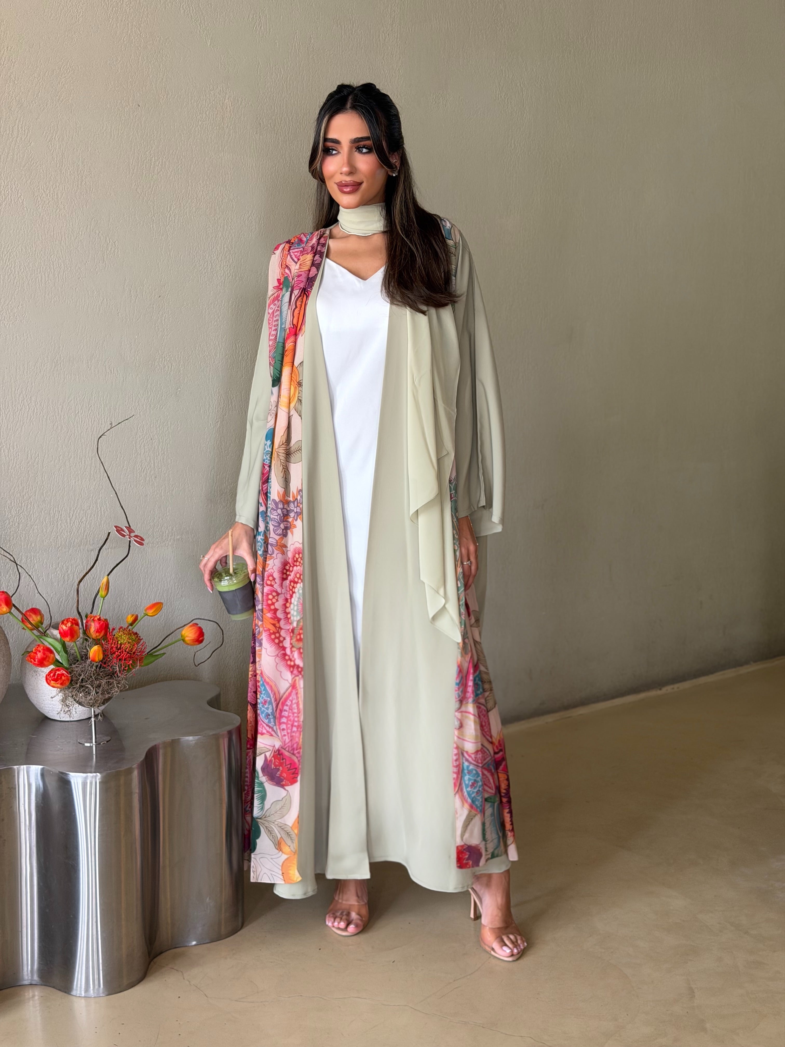 AT555 Green Bisht