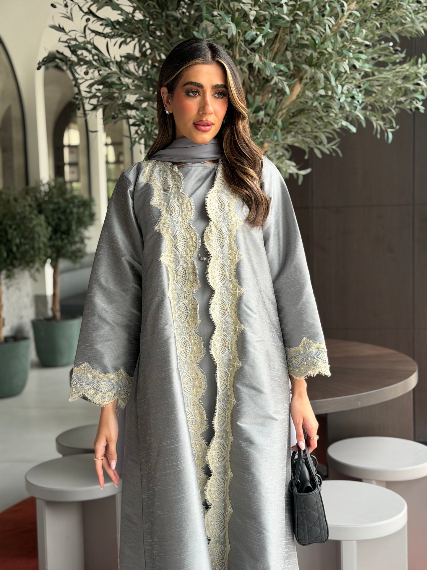 AT511 A- Cut Set Abaya with scarf