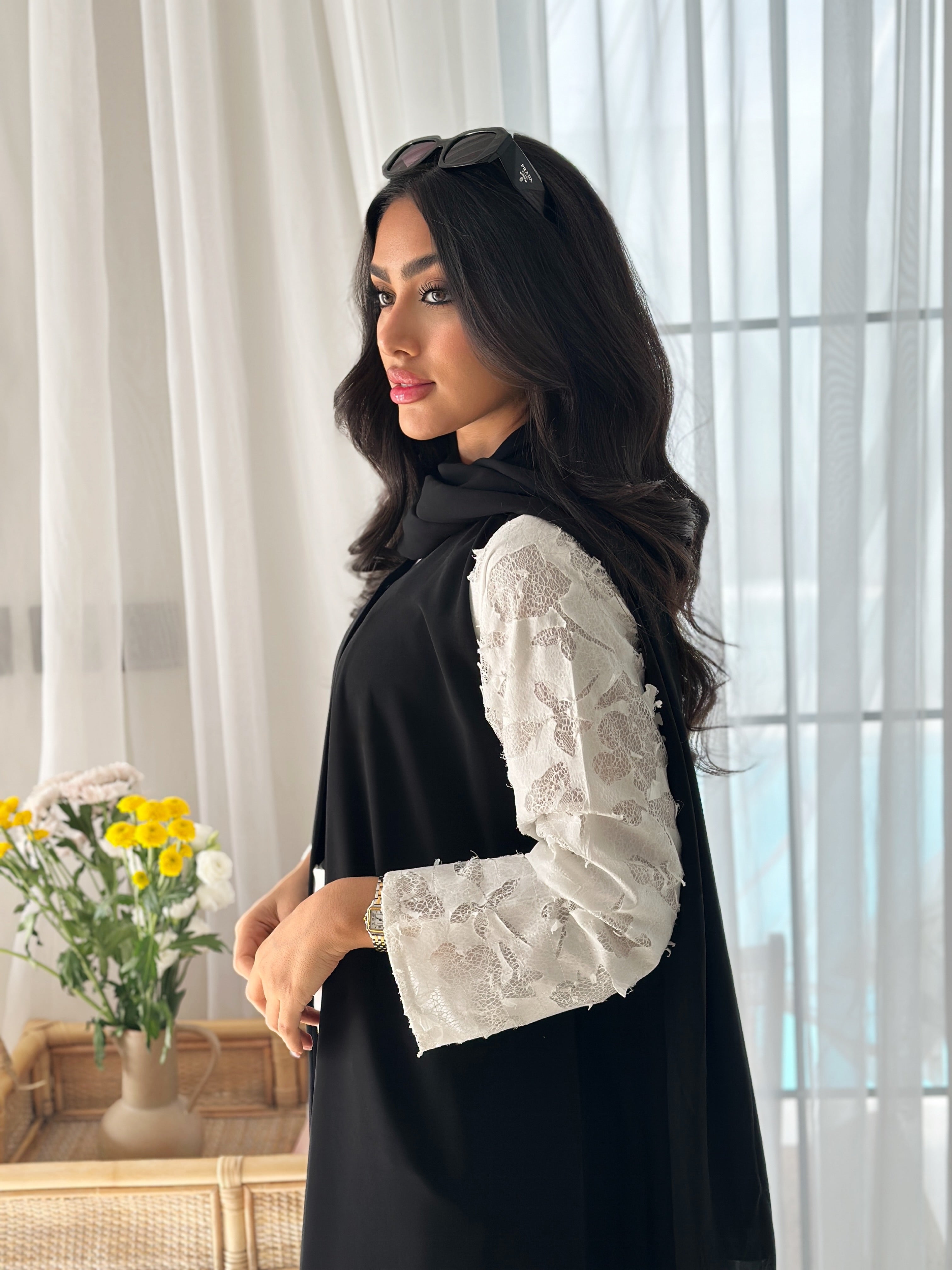 AT416 Black Abaya
