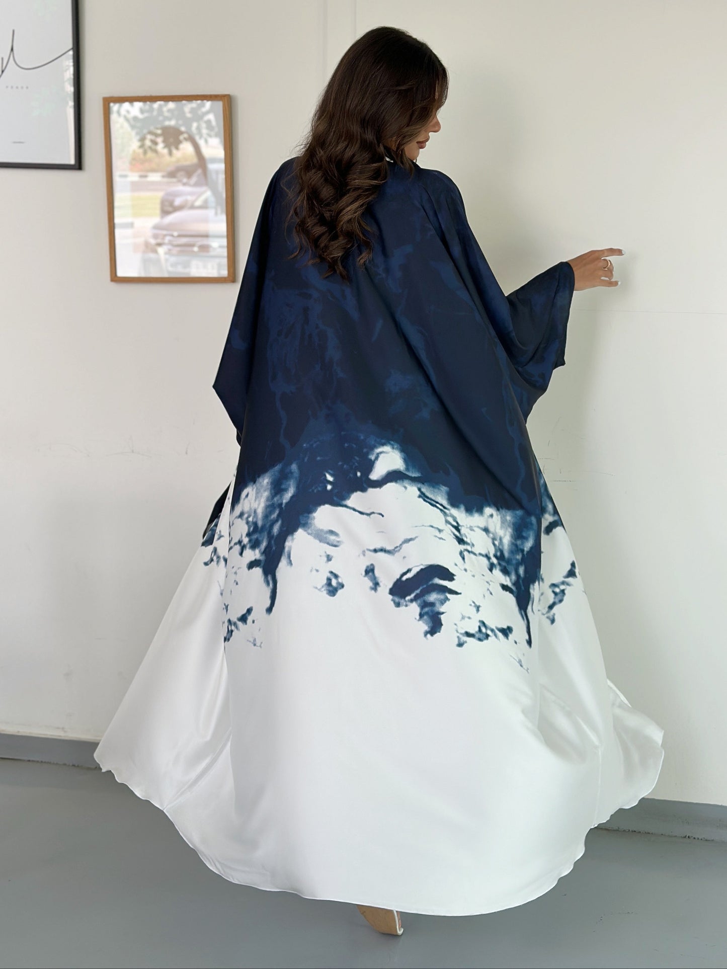 FN031 (Ready to Ship) summery ombré Abaya