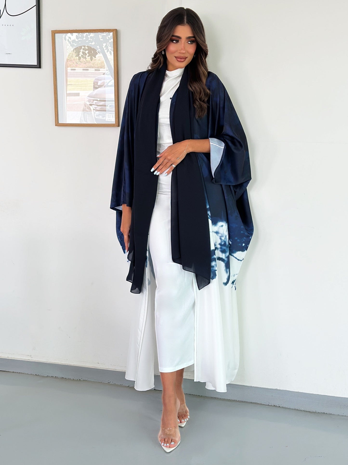 FN031 (Ready to Ship) summery ombré Abaya