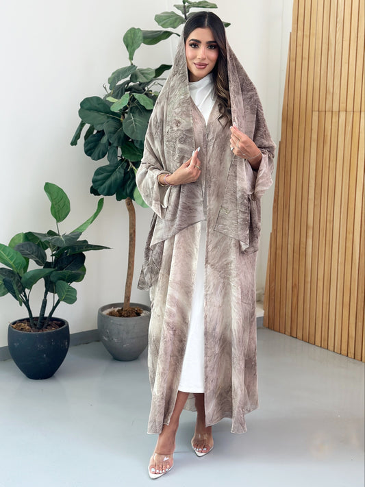 FN027 ( Ready to Ship) summery Chiffon Abaya