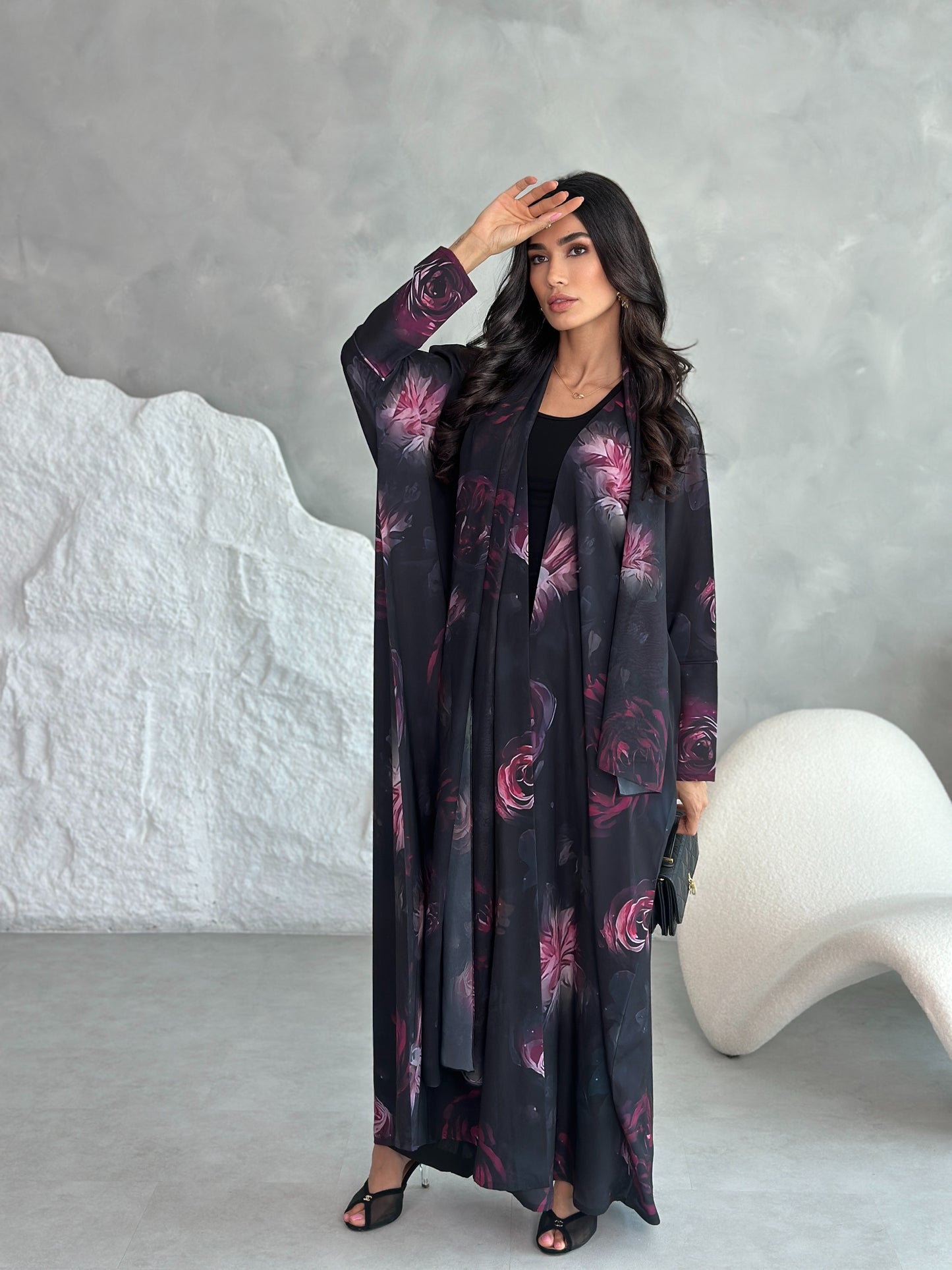 AT443 Print Abaya